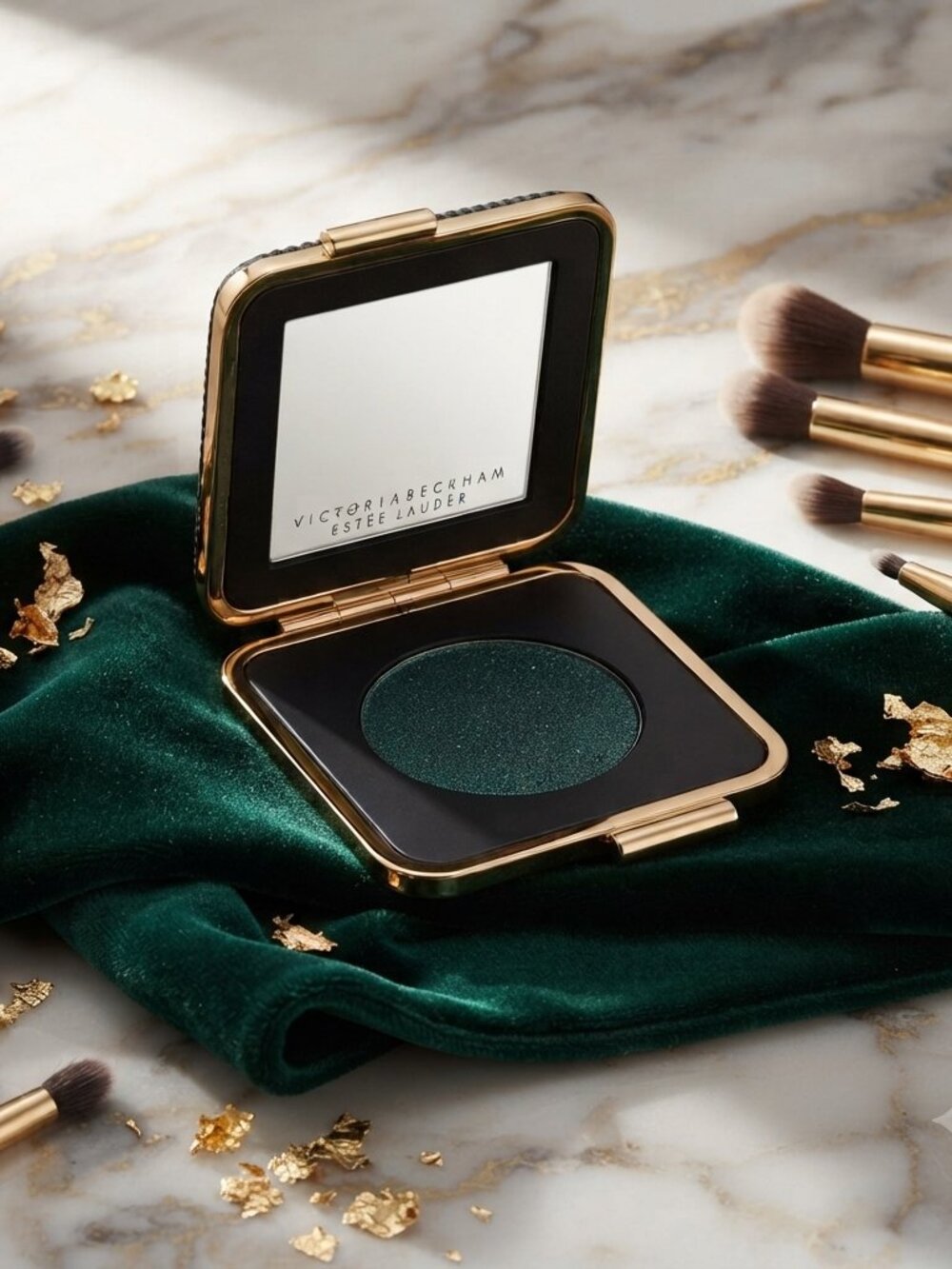 Victoria Beckham Estée Lauder Eye Metals Eyeshadow Charred Emerald 02 VB Collab